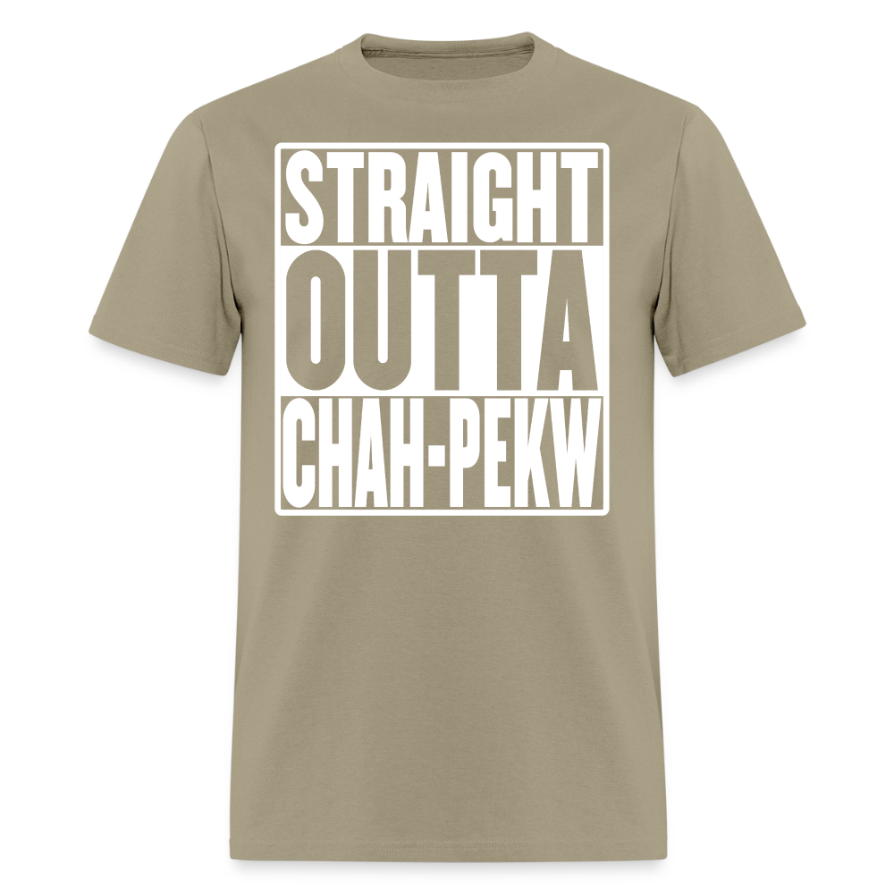 Straight Outta Chah-Pekw Men's T-Shirt - khaki