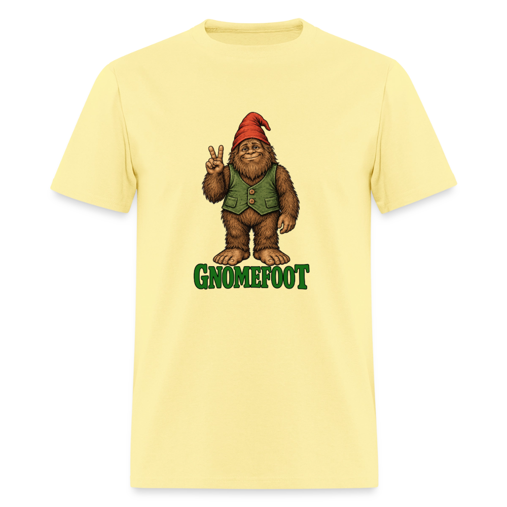 Gnomefoot. Men's T-Shirt - cornsilk