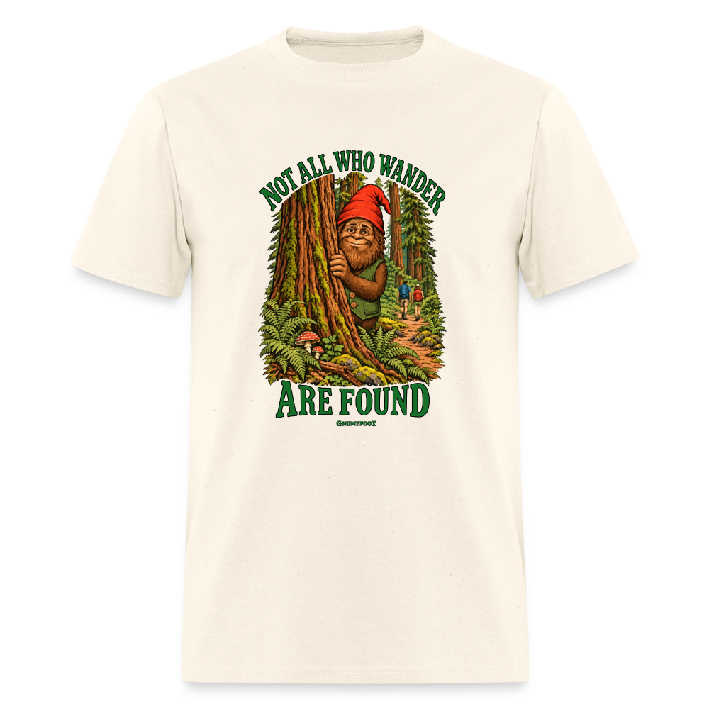 Not All Who Wander Are Found Gnomefoot Men's T-Shirt - sweet cream heather
