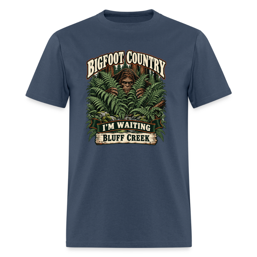 Bigfoot Country Waiting Bluff Creek -  blue dusk