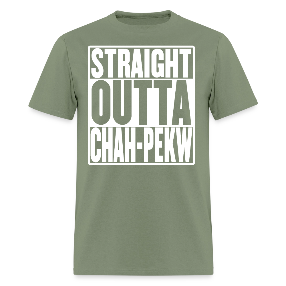 Straight Outta Chah-Pekw Men's T-Shirt - military green