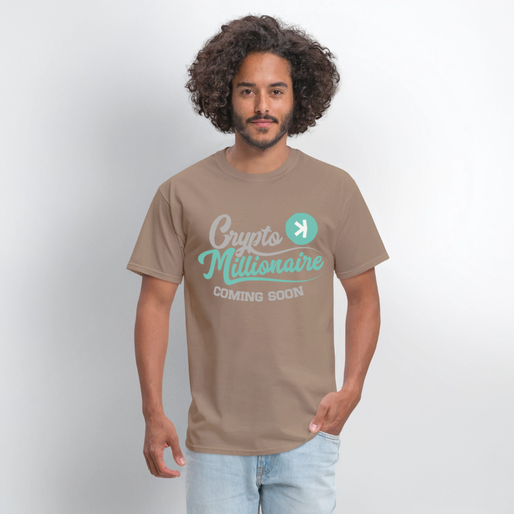 Crypto Millionaire Coming Soon Kaspa Logo - brown savana