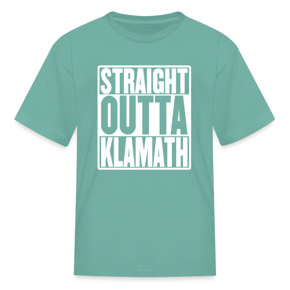 Straight Outta Klamath Kids' T-Shirt - aquatic