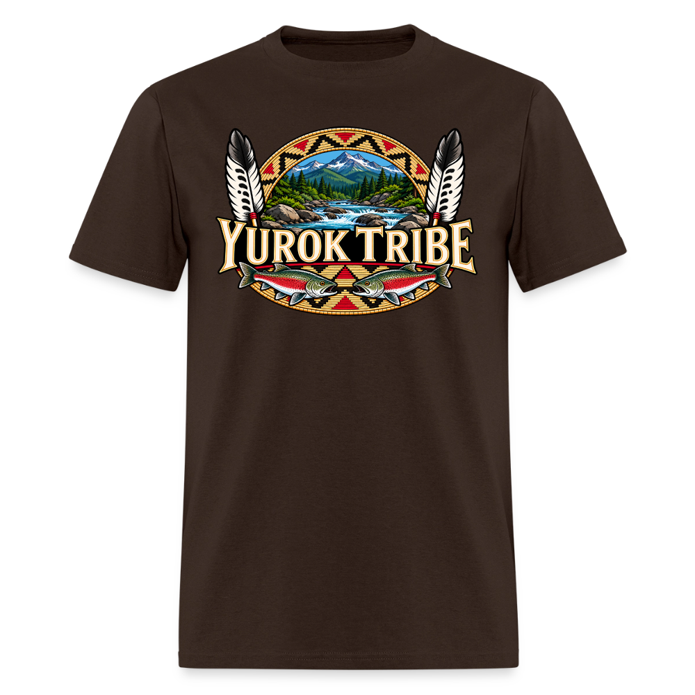 Yurok Tribe Salmon Men's T-Shirt - brown