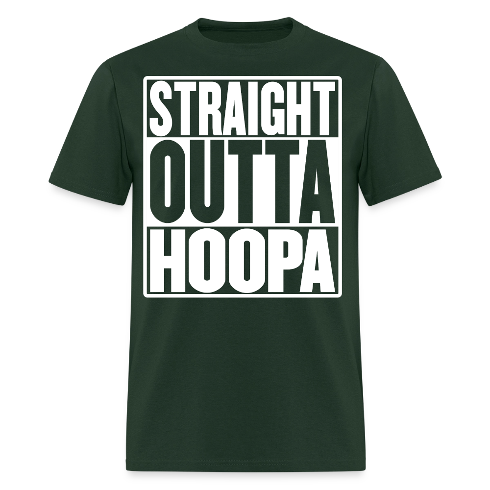 Straight Outta Hoopa Men's T-Shirt - forest green