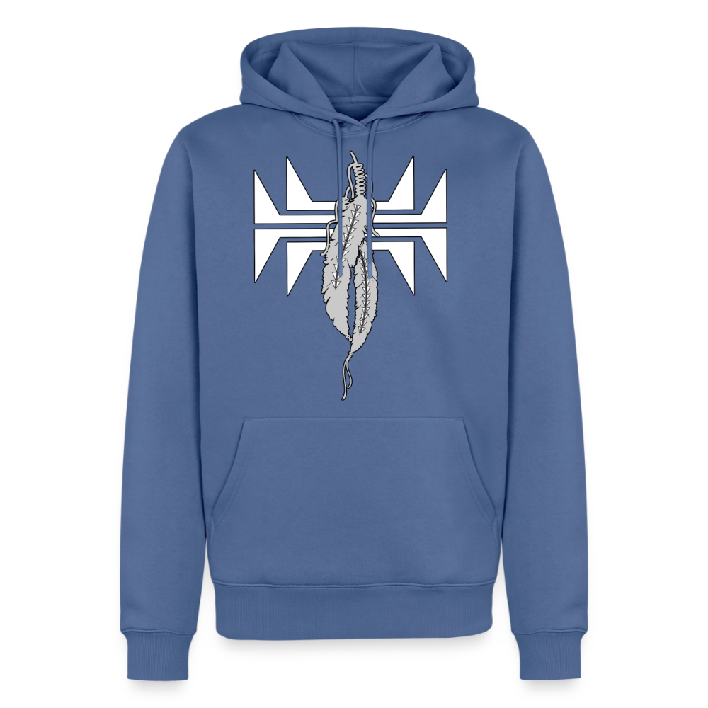 Sturgeon Feathers Men’s Premium Hoodie - stone blue 
