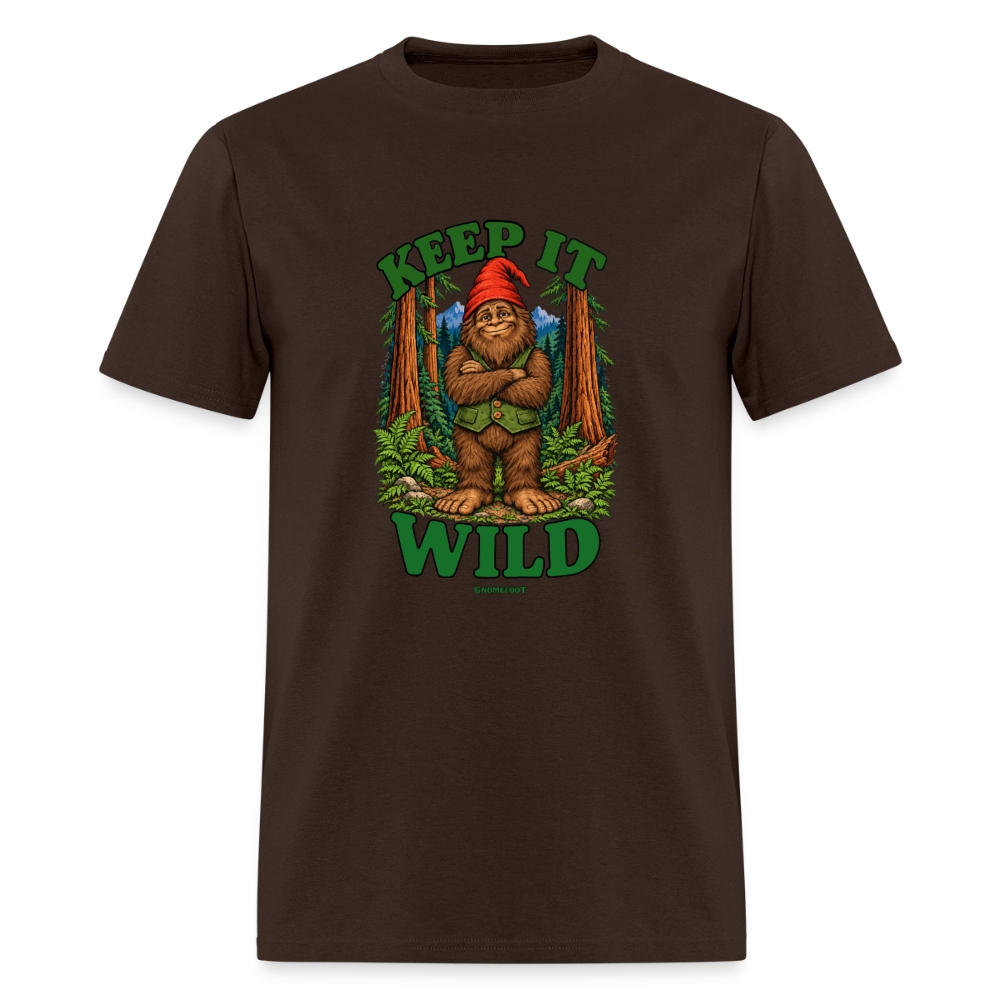 Keep It Wild Gnomefoot Men's T-Shirt - brown