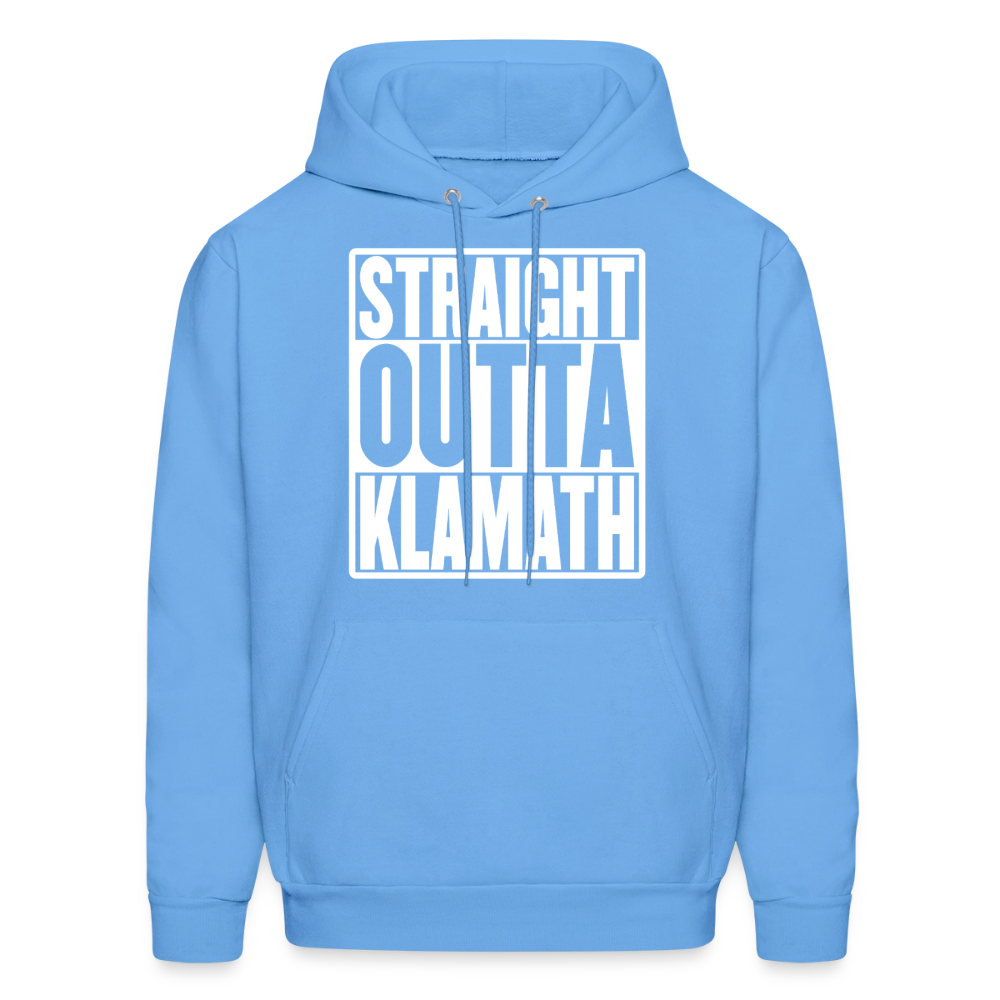 Straight Outta Klamath Men's Hoodie - carolina blue