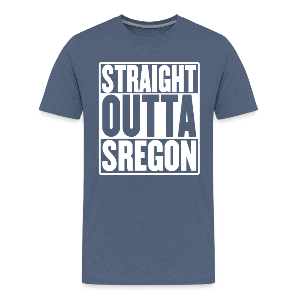 Straight Outta Sregon Kids' Premium T-Shirt - heather blue