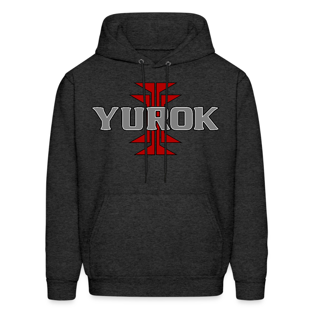 Yurok Frog Foot Men's Hoodie - charcoal grey