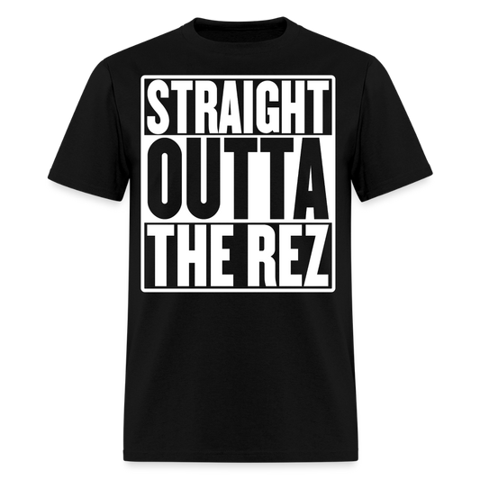 Straight Outta The Rez T-Shirt - black