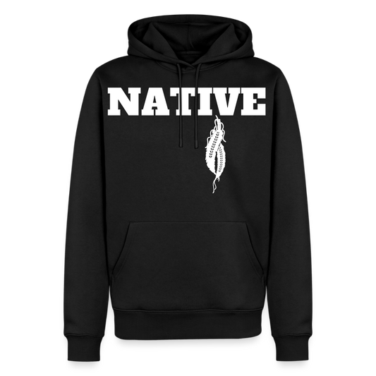 Native Feather Men’s Premium Hoodie - black