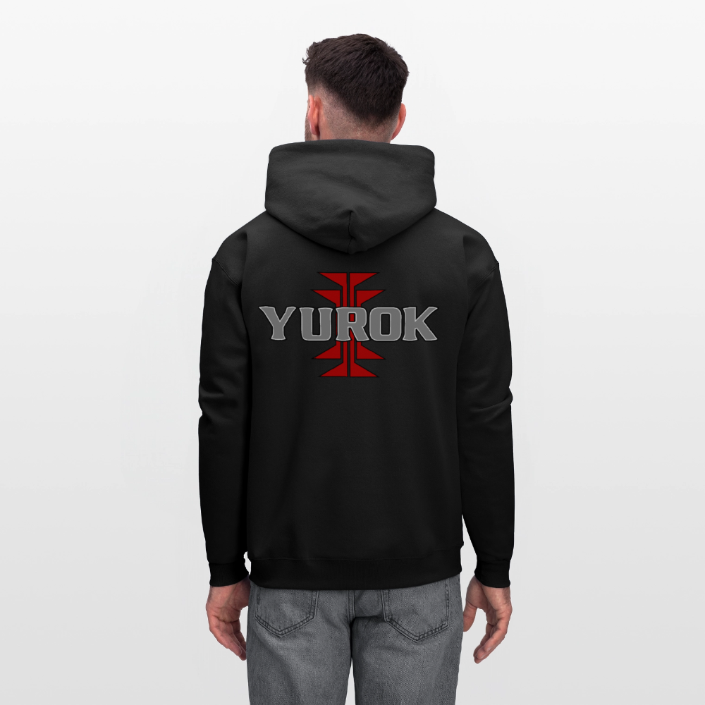 Yurok with Frogs Foot Men's Hoodie - black