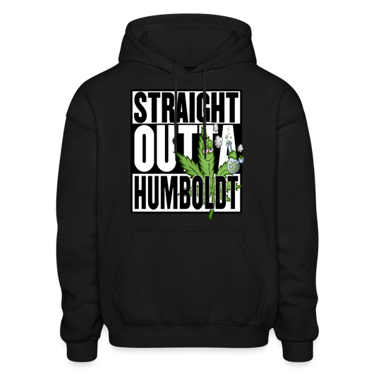 Straight Outta Humboldt Heavy Blend Adult Hoodie - black