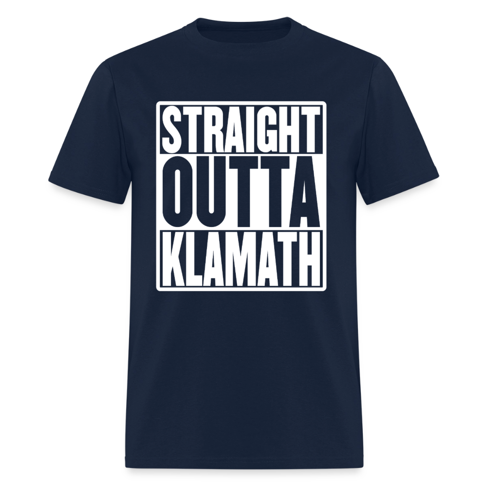 Straight Outta Klamath Men's T-Shirt - navy