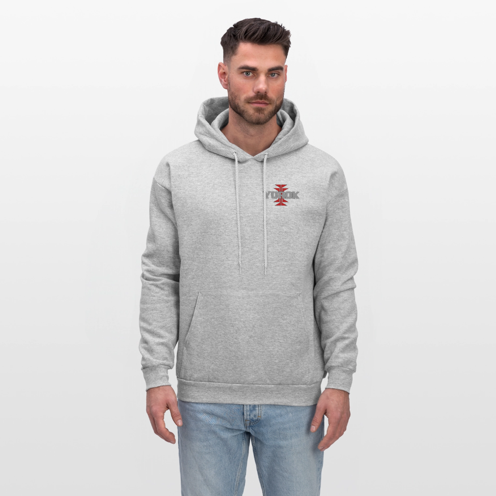 Yurok with Frogs Foot Men's Hoodie - heather gray