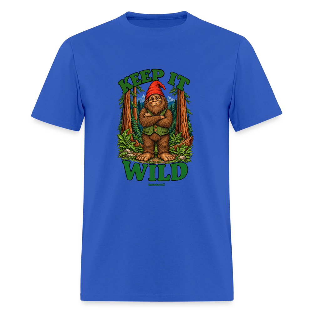 Keep It Wild Gnomefoot Men's T-Shirt - royal blue