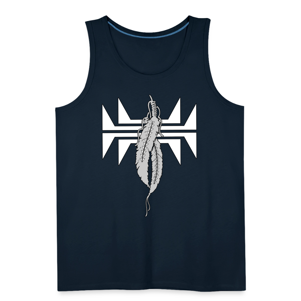 Frog Feathers Men’s Premium Tank - deep navy