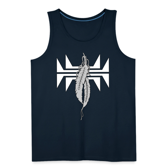Frog Feathers Men’s Premium Tank - deep navy
