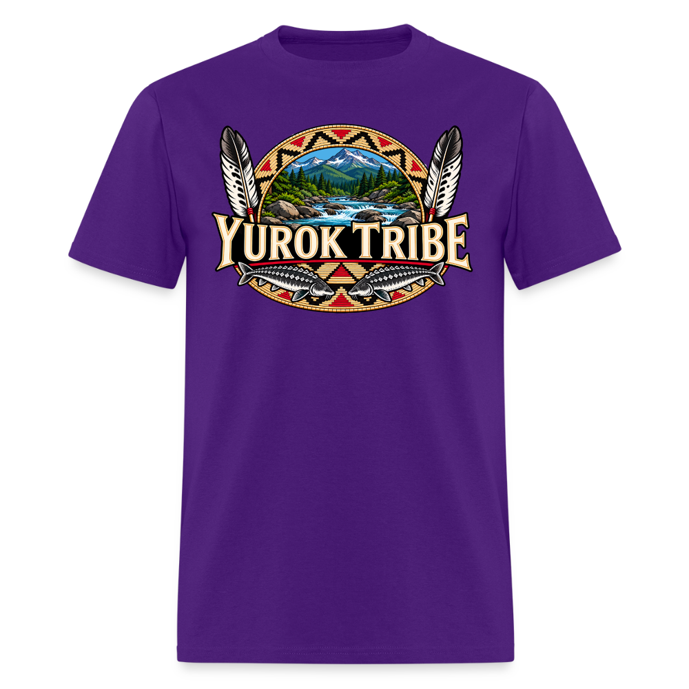 Yurok Tribe Sturgeon Men's T-Shirt - purple