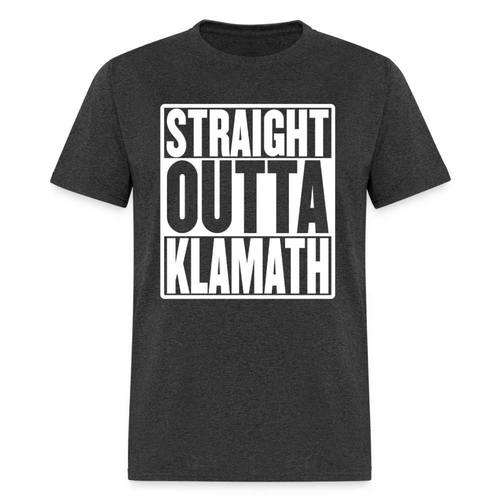 Straight Outta Klamath Men's T-Shirt - heather black