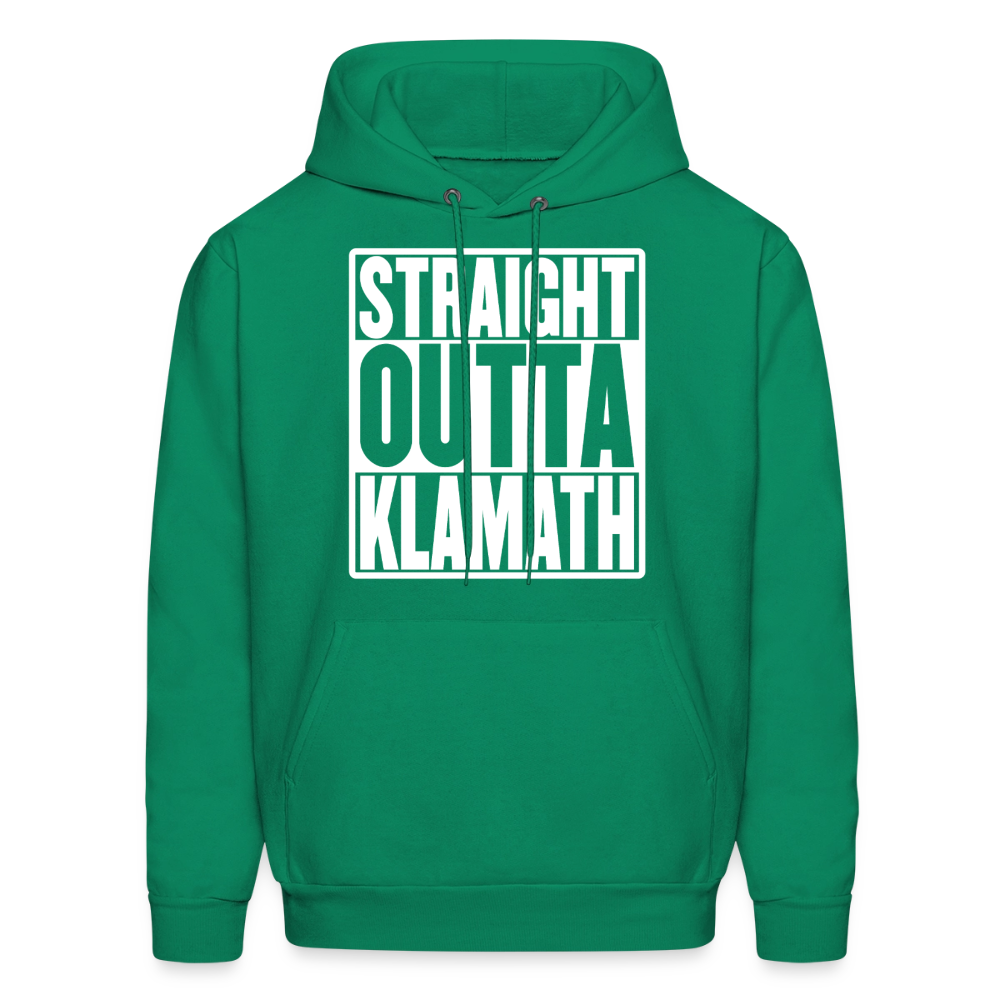 Straight Outta Klamath Men's Hoodie - kelly green