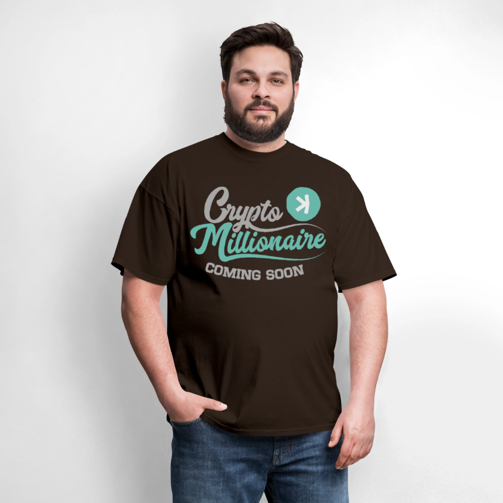 Crypto Millionaire Coming Soon Kaspa Logo - brown