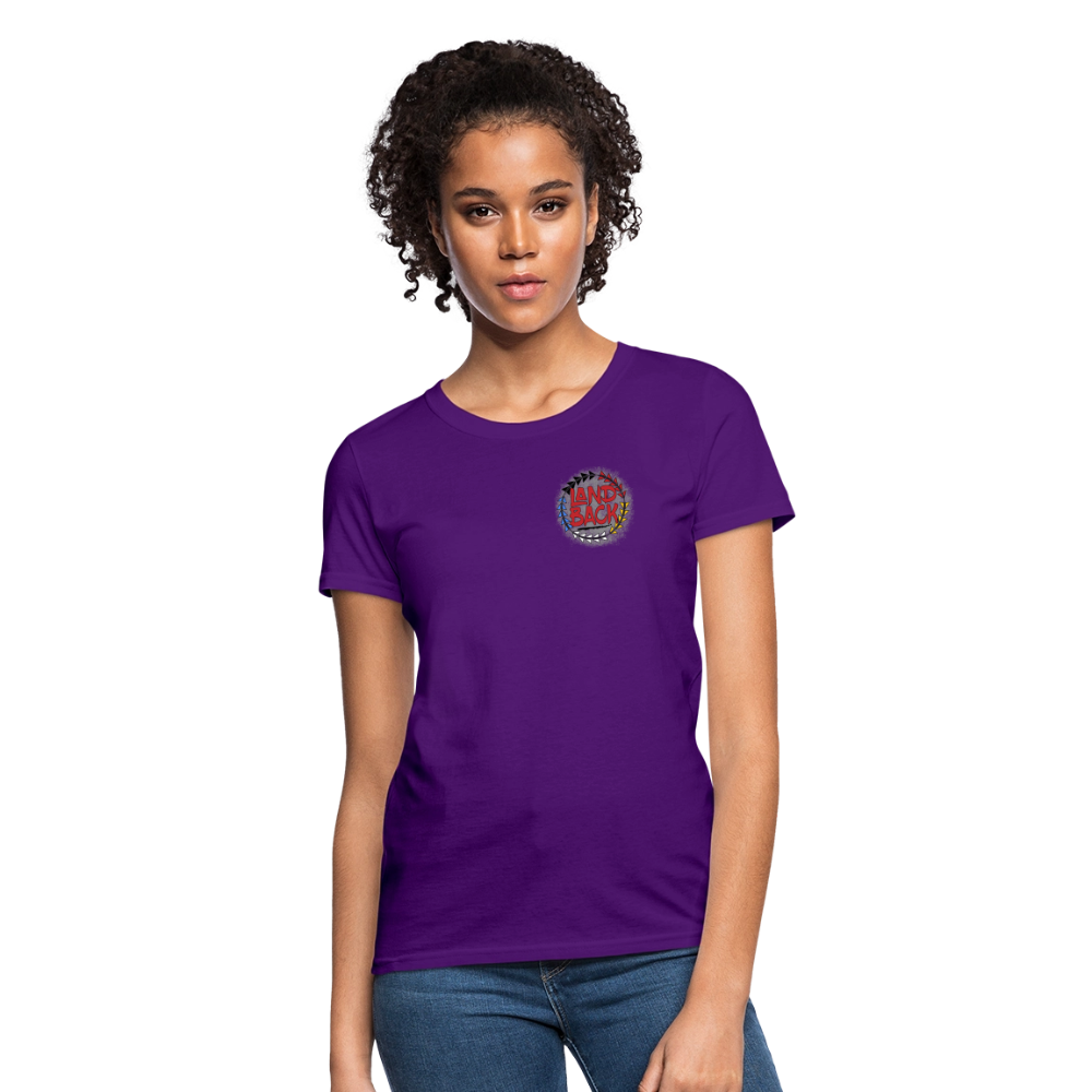 Land Back Women's T-Shirt - purple