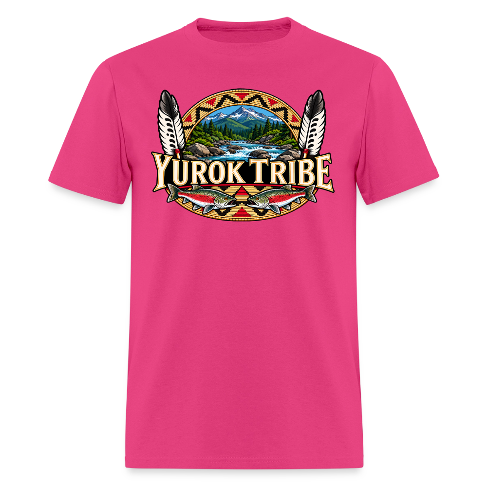 Yurok Tribe Salmon Men's T-Shirt - fuchsia