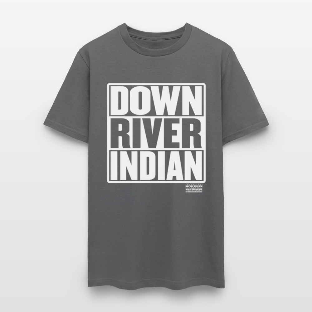 Down River Indian Tee - charcoal