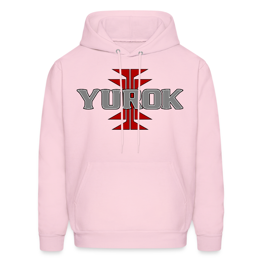 Yurok Frog Foot Men's Hoodie - pale pink