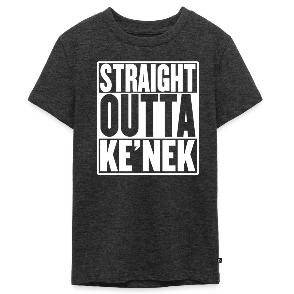 Straight Outta Ke’nek Kids' Premium T-Shirt - heather anthracite