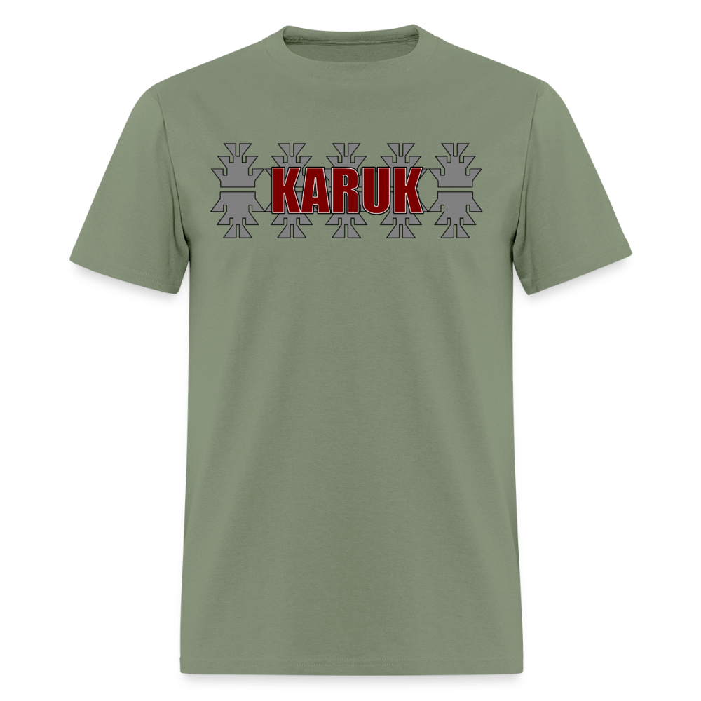 Karuk with Frogs Men's T-Shirt - military green