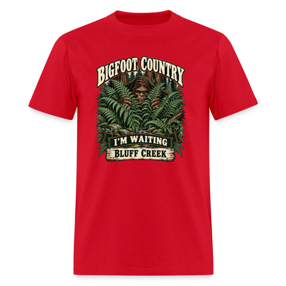 Bigfoot Country Waiting Bluff Creek - red