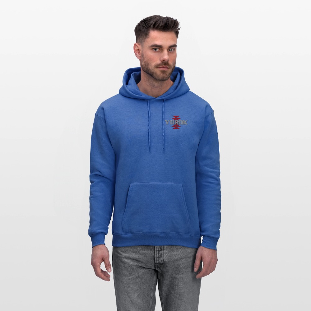 Yurok with Frogs Foot Men's Hoodie - royal blue