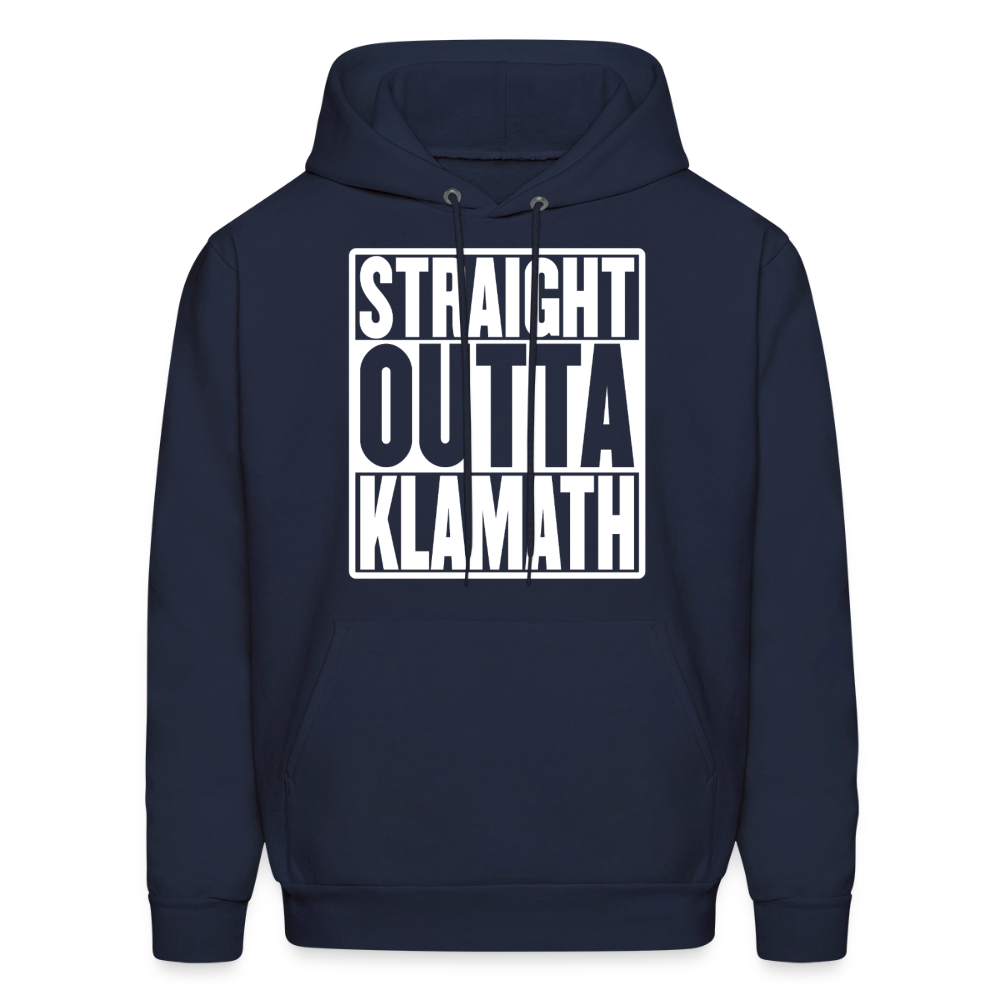 Straight Outta Klamath Men's Hoodie - navy