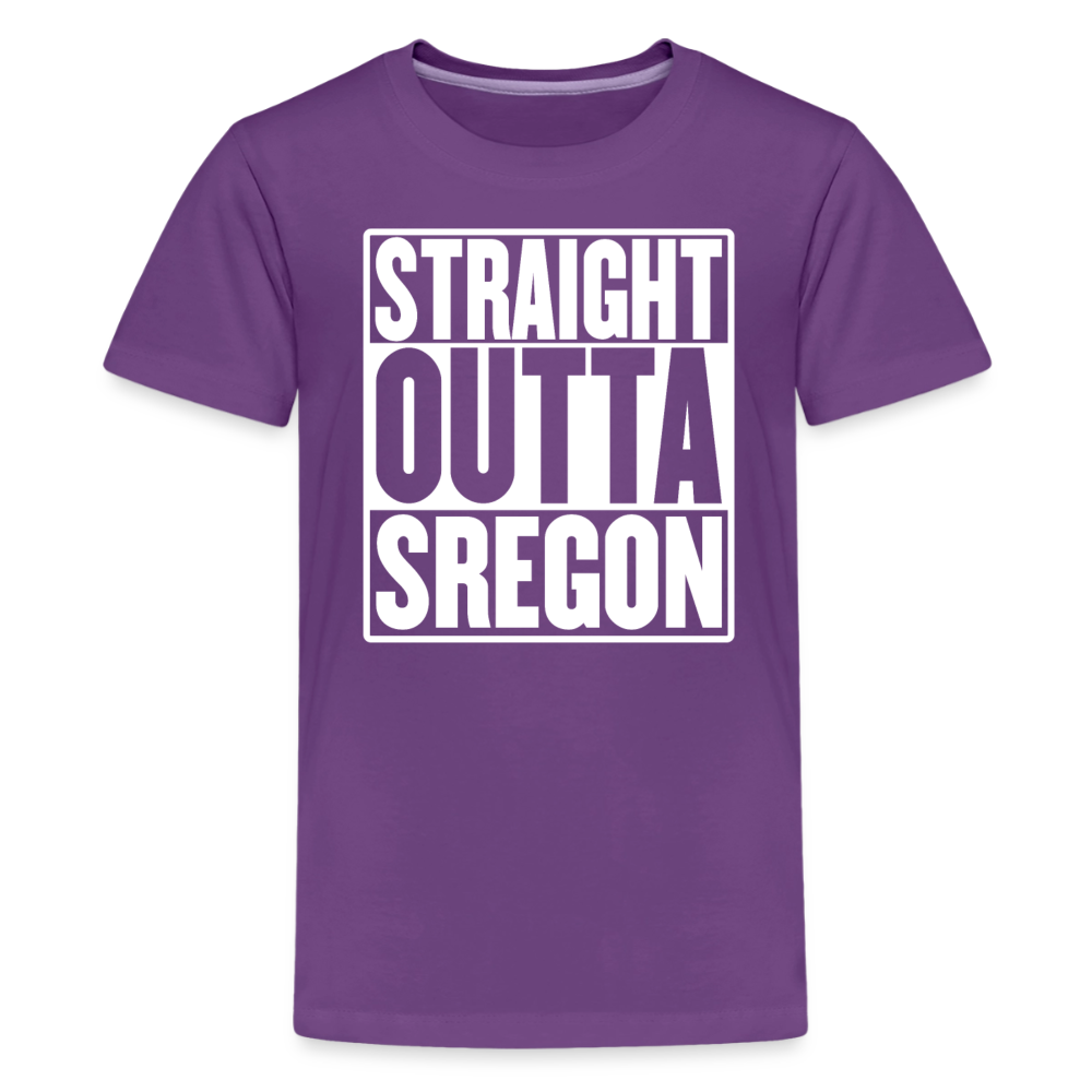 Straight Outta Sregon Kids' Premium T-Shirt - purple