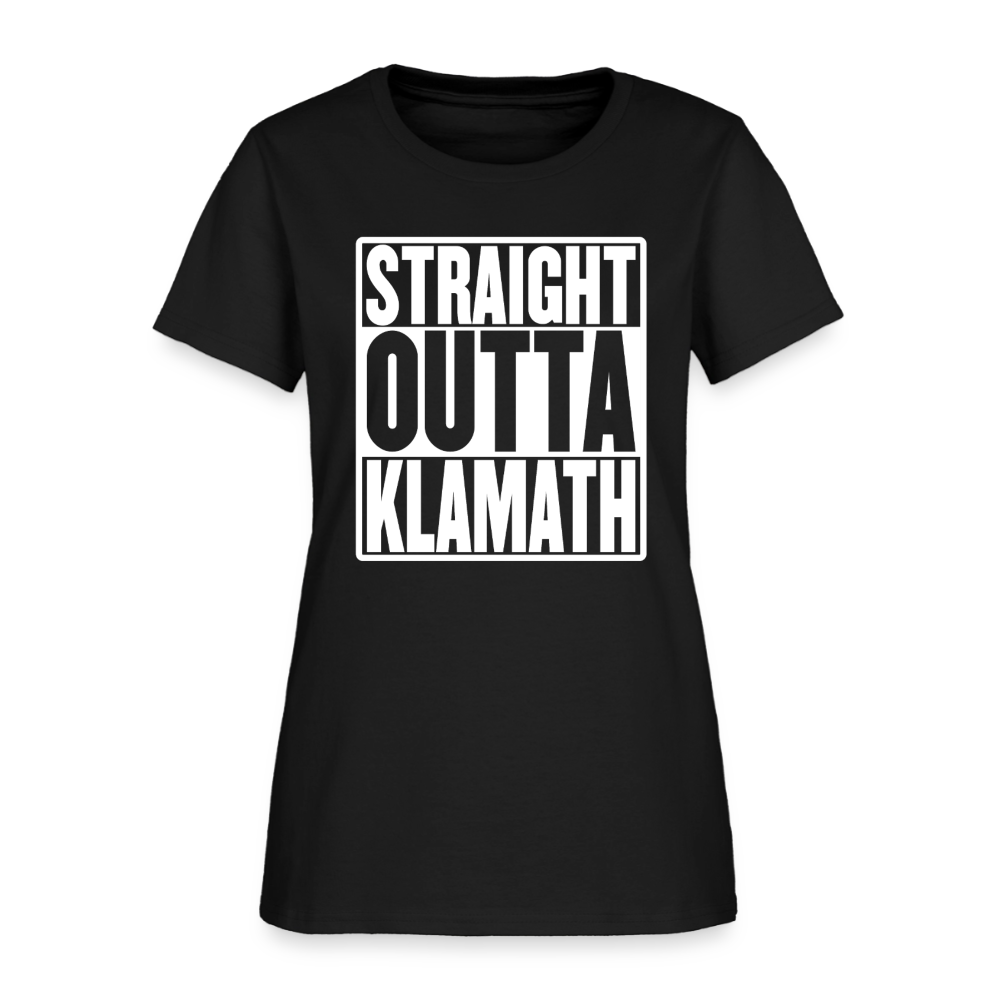 Straight Outta Klamath Women's T-Shirt - black