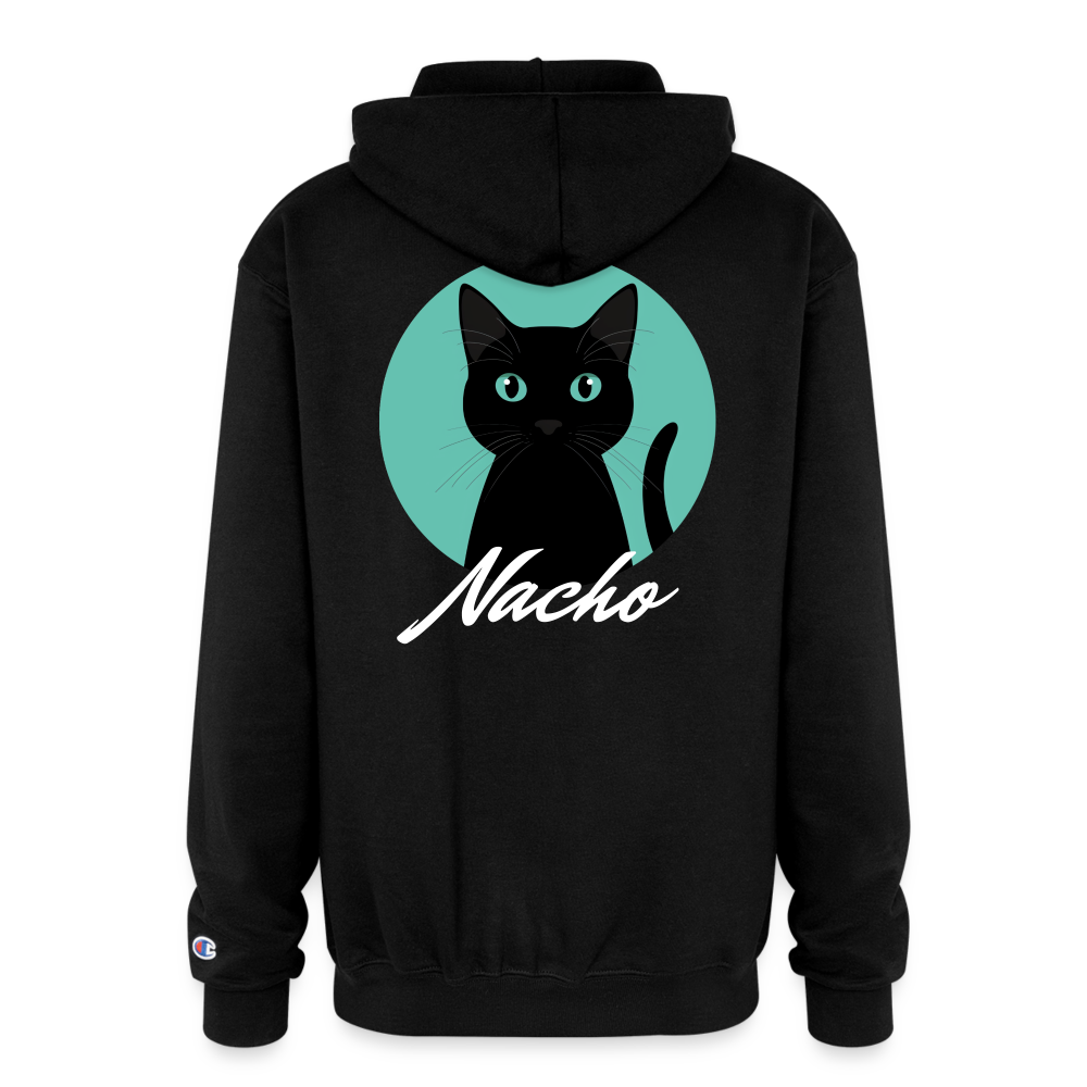 Nacho Champion Unisex Full Zip Hoodie - black