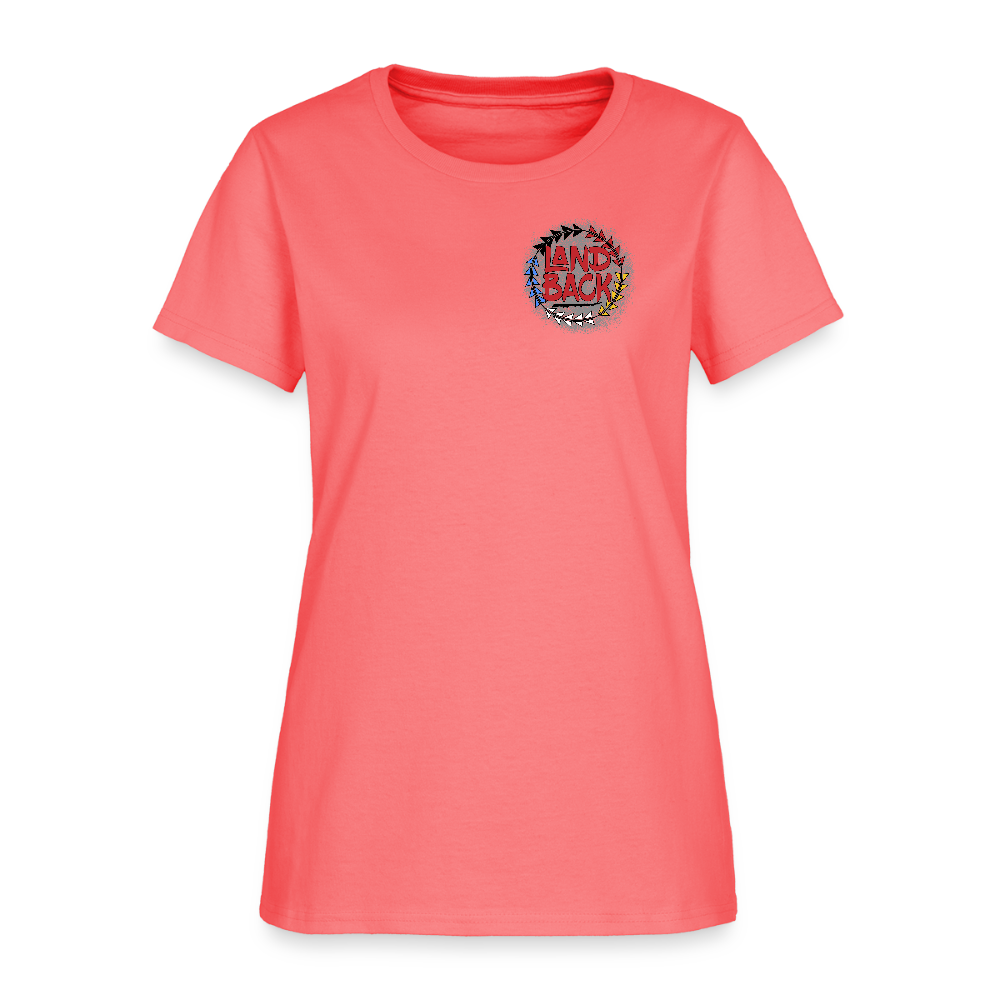 Land Back Women's T-Shirt - coral