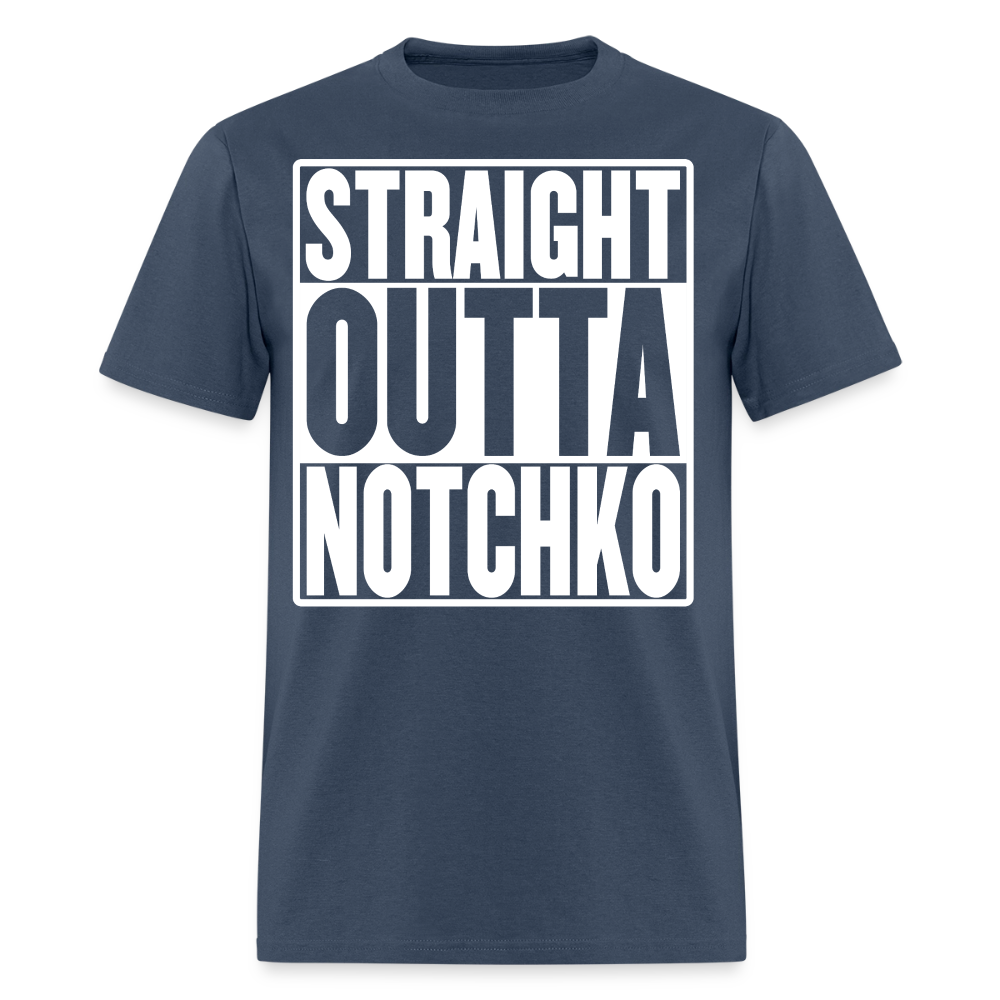 Straight Outta Notchko Men's T-Shirt -  blue dusk