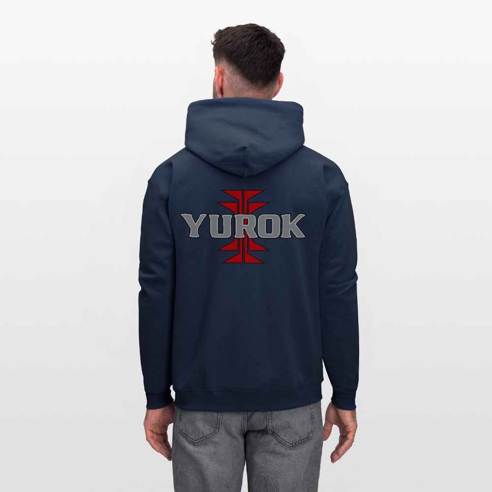 Yurok with Frogs Foot Men's Hoodie - navy