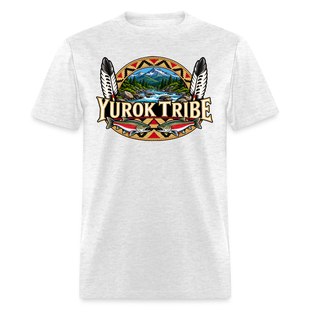 Yurok Tribe Salmon Men's T-Shirt - light heather gray