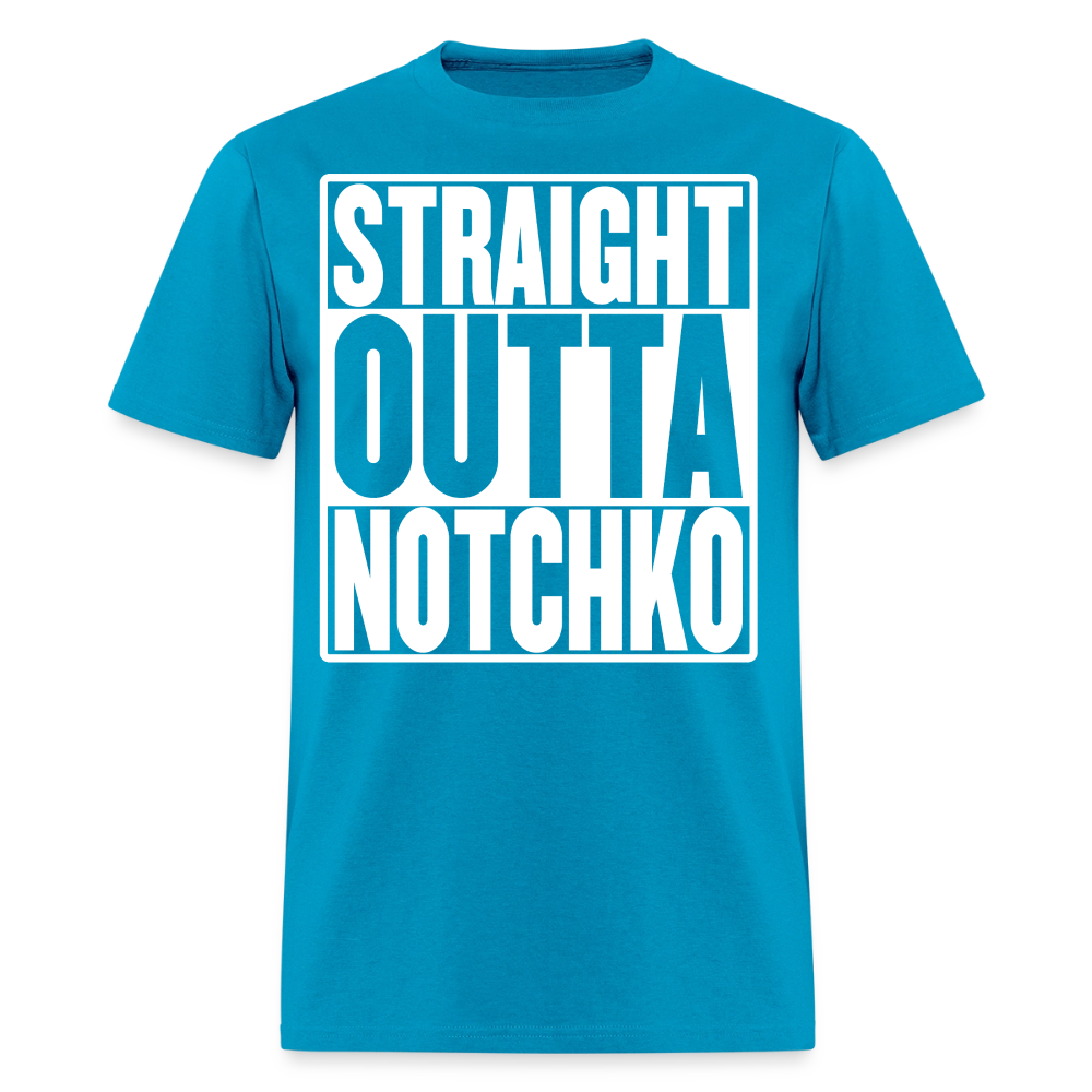 Straight Outta Notchko Men's T-Shirt - turquoise