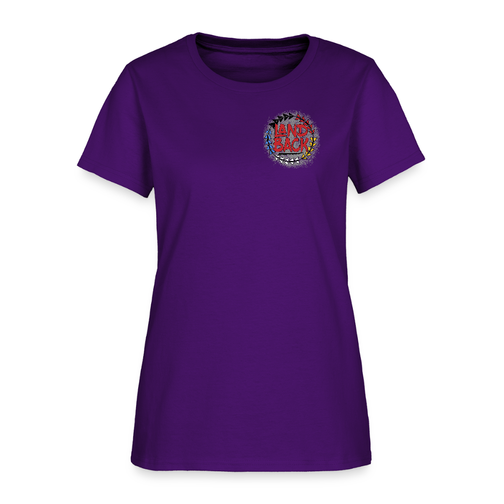 Land Back Women's T-Shirt - purple