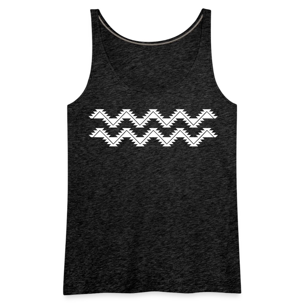 Swallowtail Women’s Premium Tank Top - charcoal grey