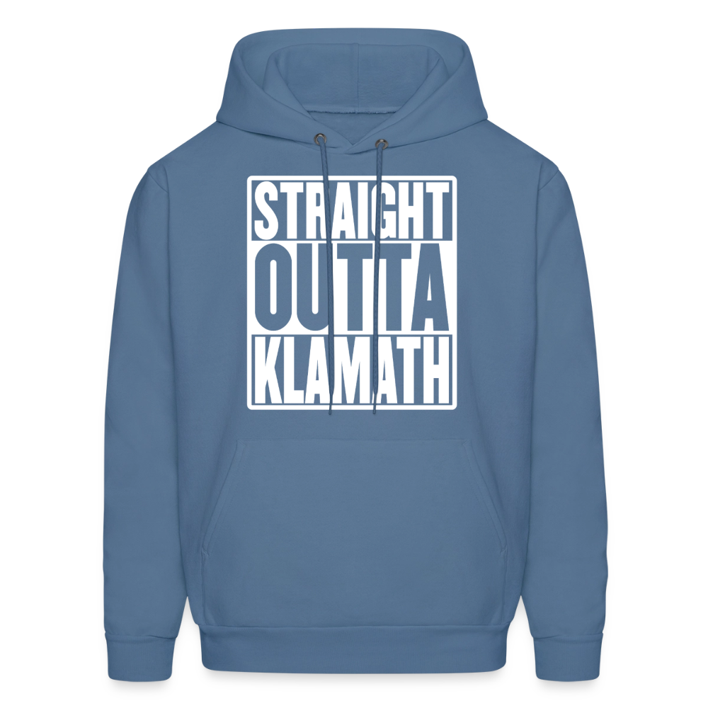 Straight Outta Klamath Men's Hoodie - denim blue