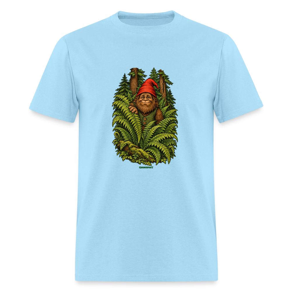 Gnomefoot in Ferns Men's T-Shirt - powder blue