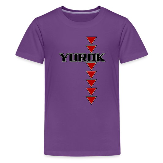 Yurok Sturgeon Back Kids' Premium T-Shirt - purple
