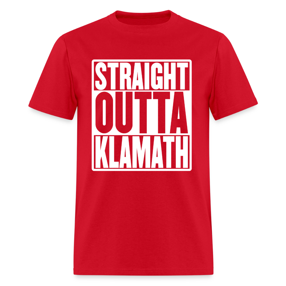 Straight Outta Klamath Men's T-Shirt - red